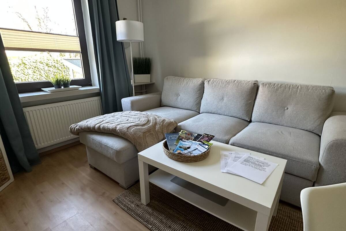 Suite, privat bad, hageutsikt (Hinterhaus Wohnung 3) | Lounge