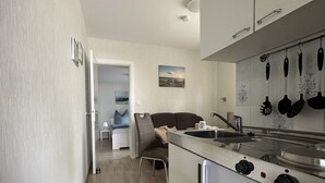 Leilighet, privat bad, bakgårdsutsikt ( Vogelsand) | Innvendig