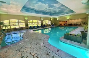 Indoor pool, a heated pool