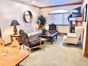 Smart-tv en een open haard