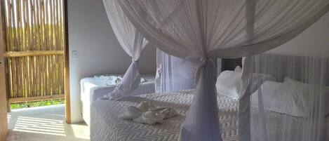 1 habitación y ropa de cama de alta calidad