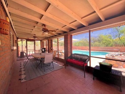 Desert Escape with Pool, Hot Tub & Mountain Views
