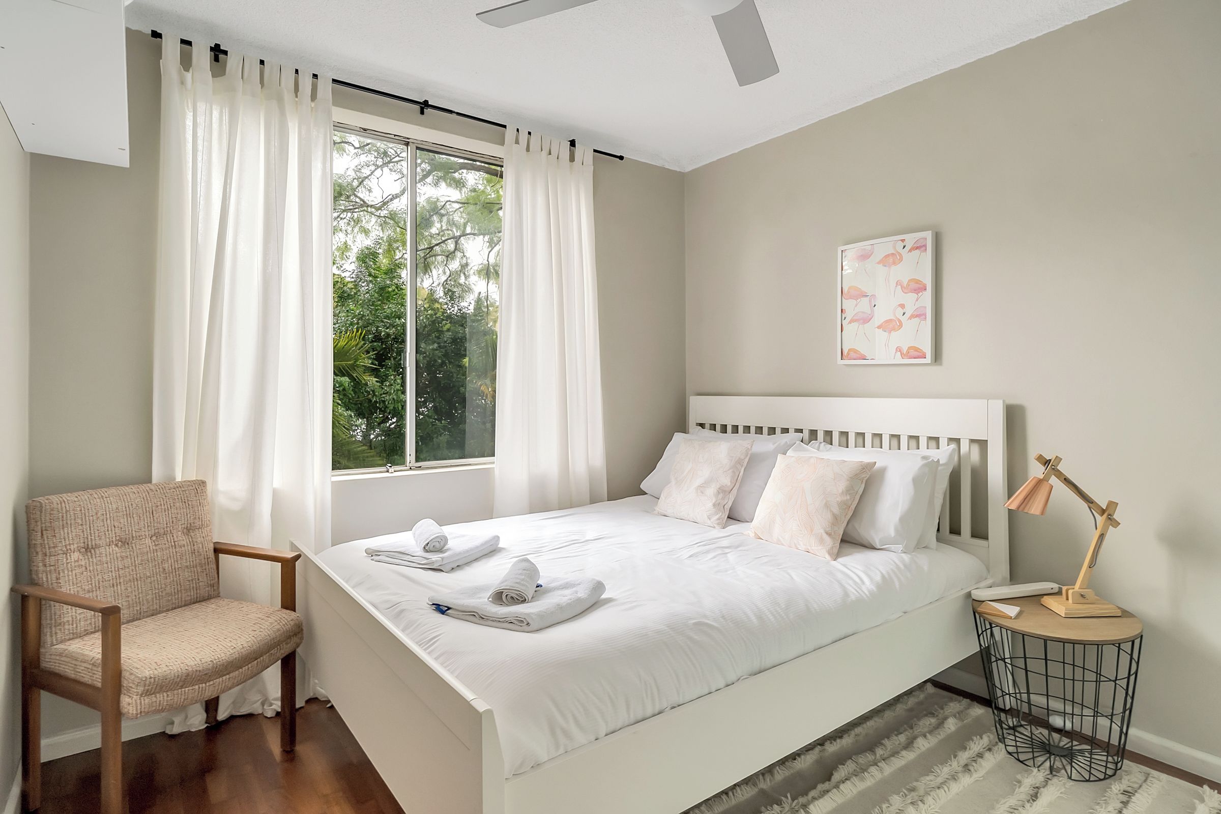 1 bedroom, iron/ironing board, Internet, bed sheets
