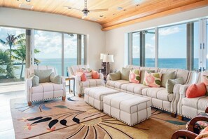 TV, books, music library, stereo - Beautiful 3 story 8,000 sq ft Oceanside Mansion (Nevis)