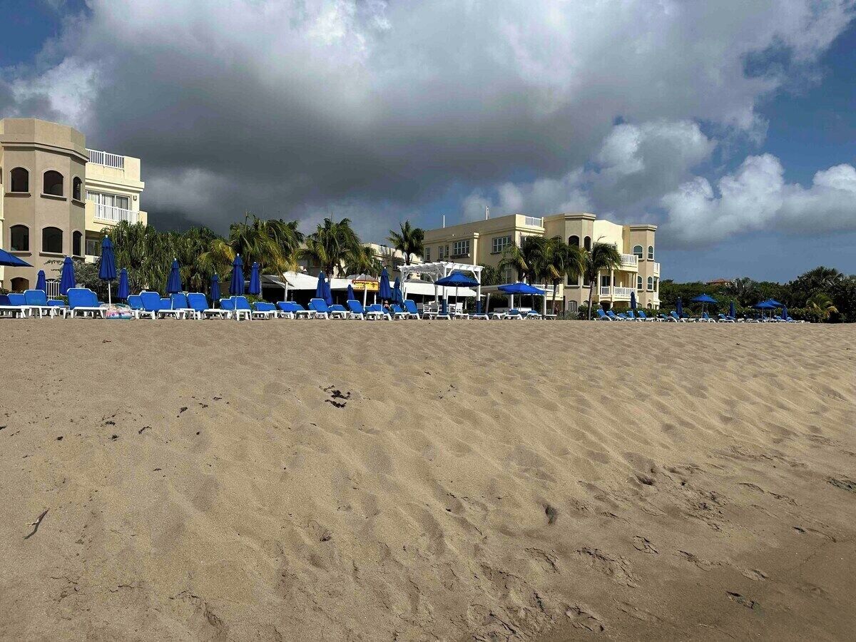 On the beach, beach towels