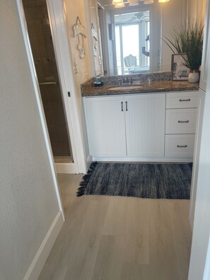 Bathtub, towels, toilet paper