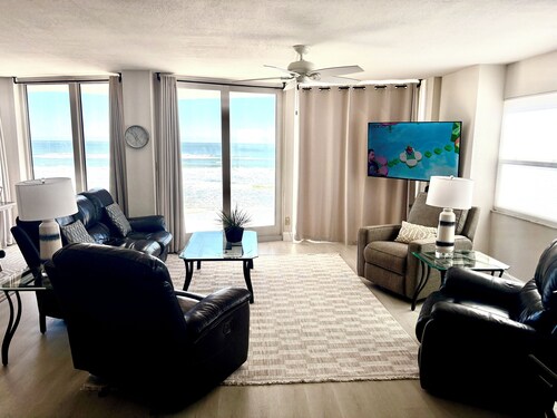 Brand new balconies -3 bedroom 3 bath on the beach!  Great summer rates
