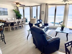 TV, DVD player, table football