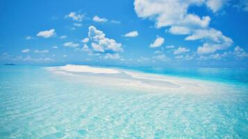 Uitzicht op strand/zee