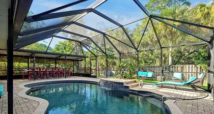 Poolside Cocoa Oasis with Tiki Bar