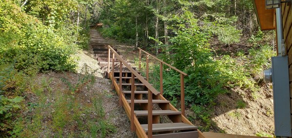 Property grounds - Lakefront guest house,  dock access. Kayak, peddleboat, and rowboat... fishing. (Spirit Lake)