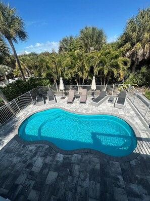A heated pool