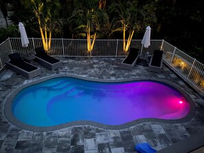 A heated pool