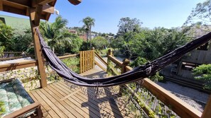 Comfort Cabin | Terrace/patio - Arte da Tribo Hsotel & Camping - Hostel (Imbituba)