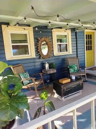 Terrace/patio. Vintage 1930 Art Suite Featured on HGTV