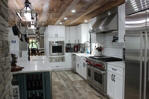 Fridge, microwave, oven, stovetop - High tech modern farmhouse in Franklin, NY (Franklin)