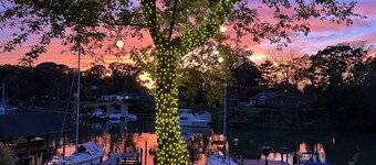 Huge deck overlooking water