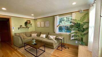 Smart-TV, Kamin, Bücher