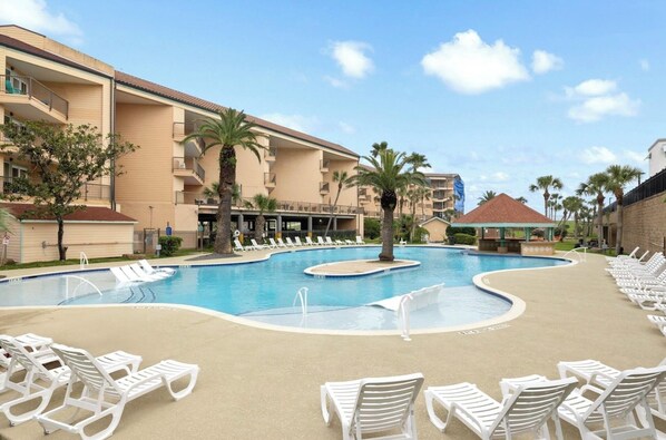 A heated pool