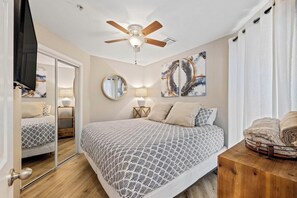 1 bedroom, iron/ironing board, travel crib, free WiFi