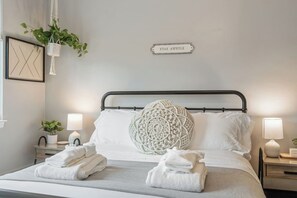 3 bedrooms, iron/ironing board, travel cot, WiFi