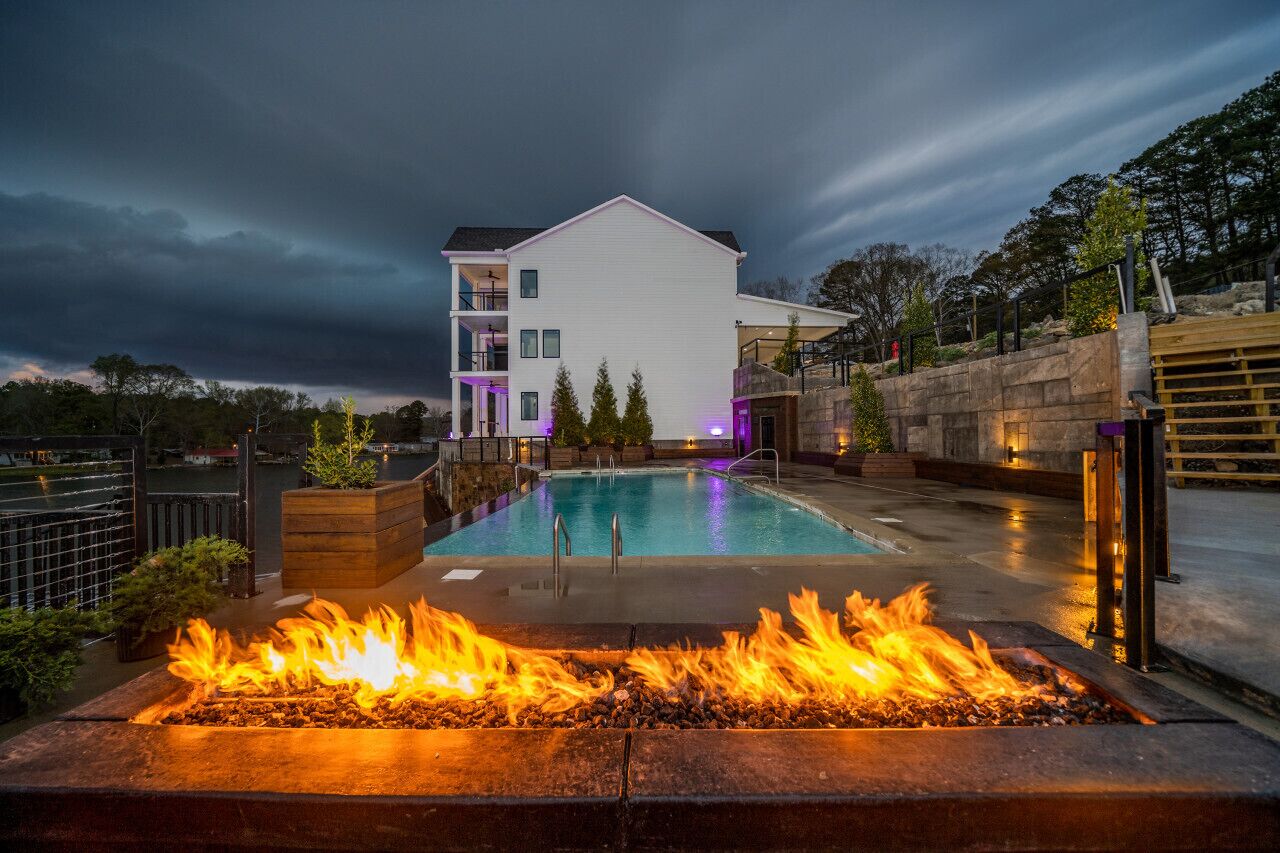 Adjacent Townhomes | Shared Patio | Infinity Pool