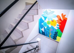 Handrails in stairways