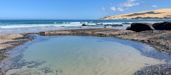 The Green Bach opposite beach- quirky and great for groups and families