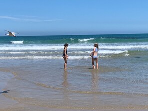 Beach nearby, sun loungers