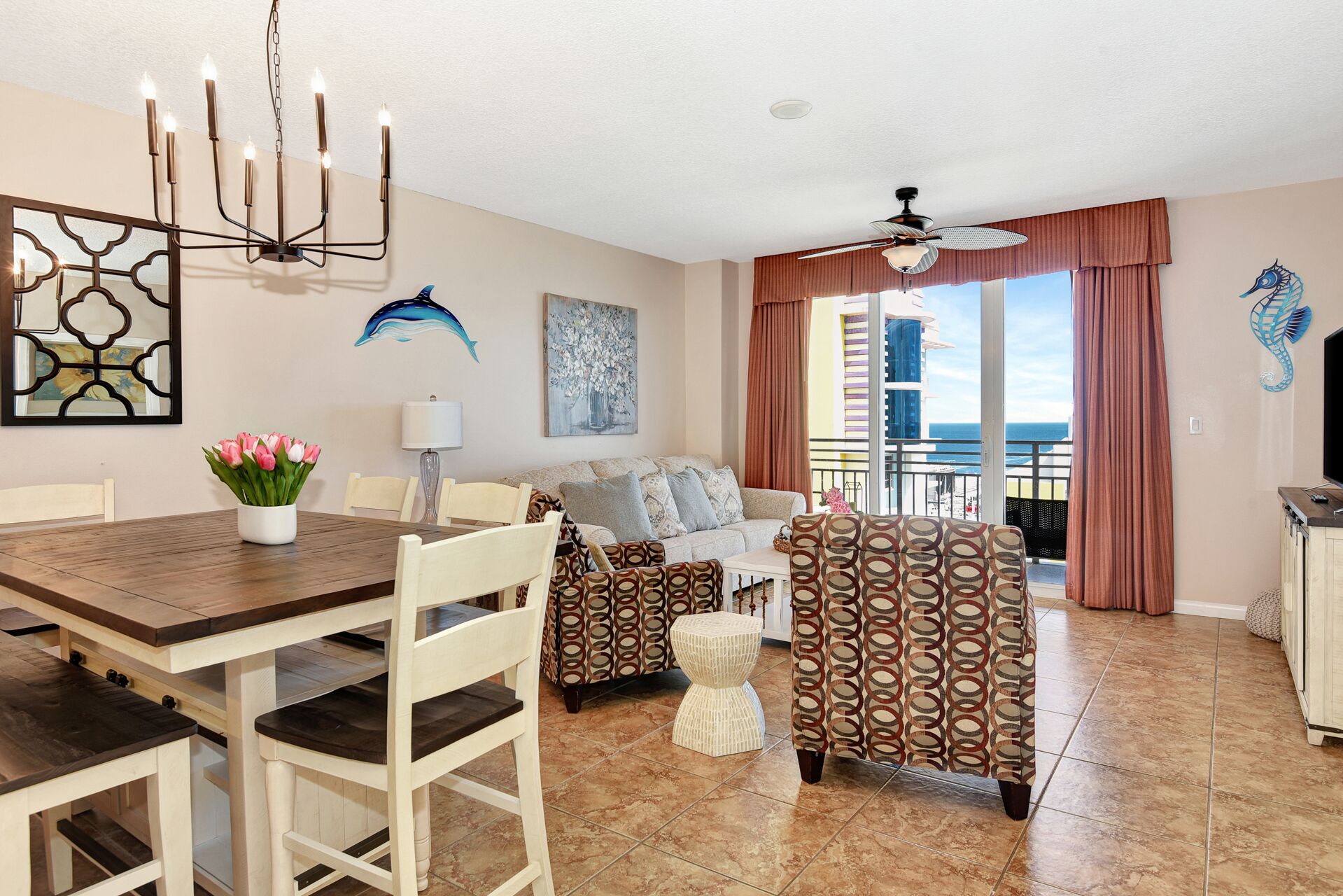 Smart TV, DVD player, books, computer monitors