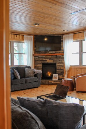 Téléviseur connecté, foyer, jeux vidéo, lecteur de DVD