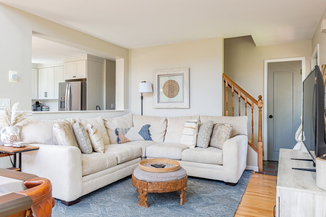 Smart-tv, pejs, bordtennisbord, bøger