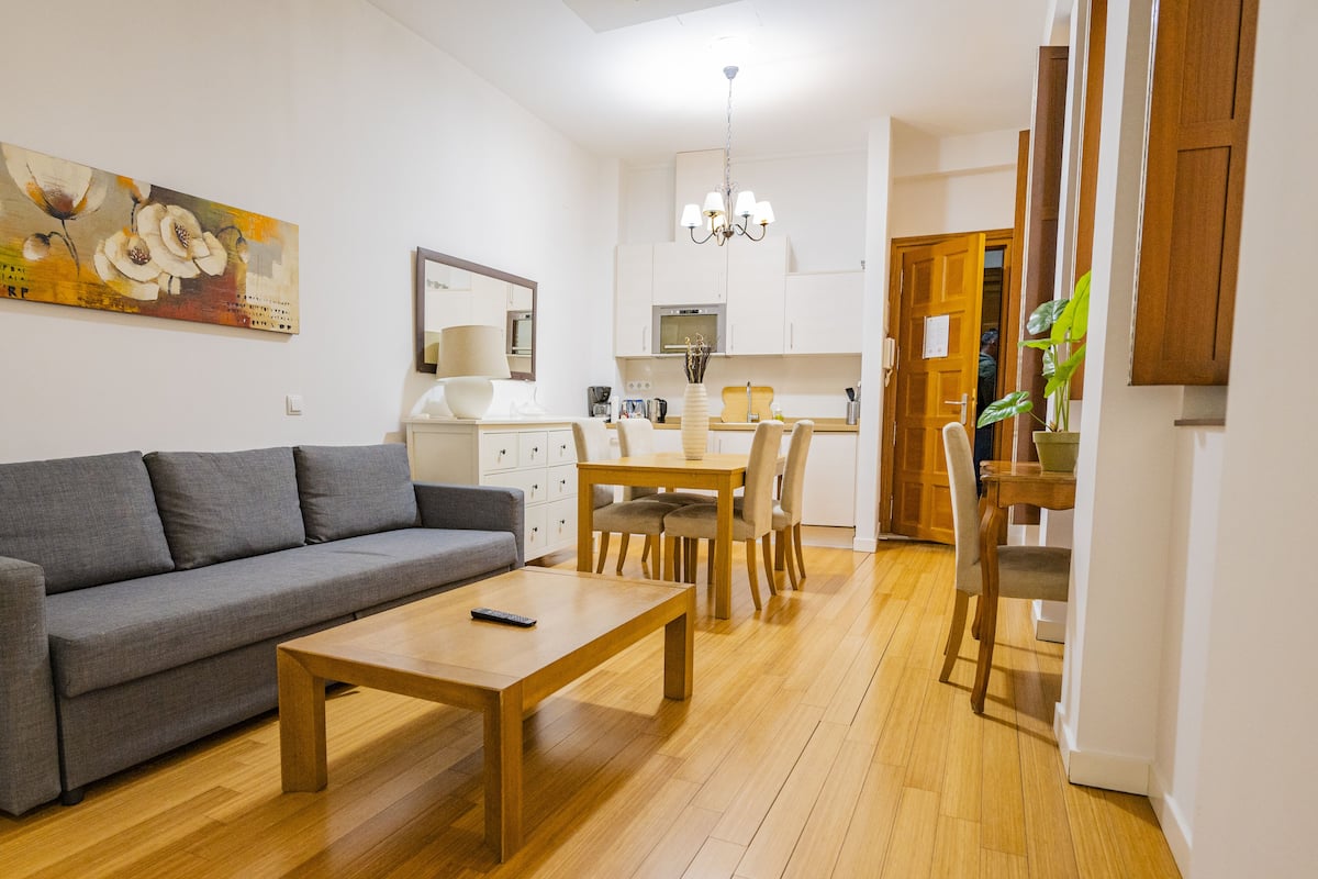 Family Apartment | Living area | 32-inch LCD TV with cable channels, TV