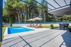 Una piscina riscaldata