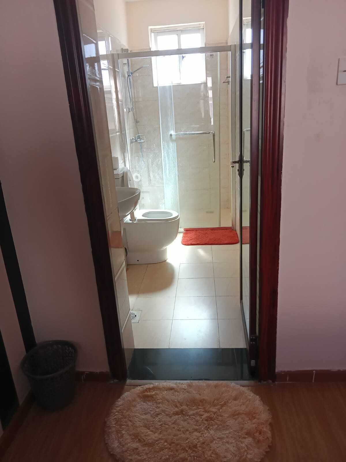 Ducha, toallas, jabón, papel higiénico