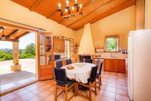 Dining - Rural Experience in Mallorca: 'Can Colau' with Pool and Wi-Fi (Santa Margalida)