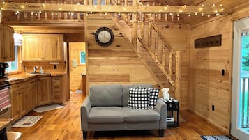 Fireplace, books