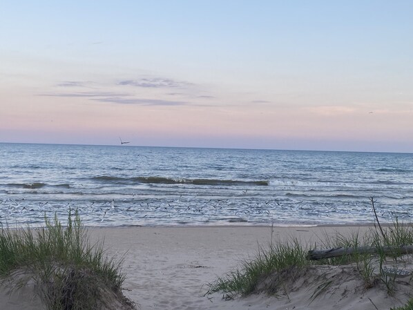 On the beach