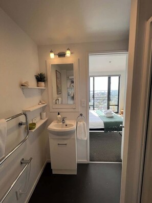 Hair dryer, towels
