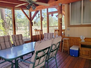Outdoor dining - Rare 4 bedroom home at forest edge (Sedona)