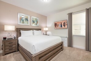 8 bedrooms, desk, iron/ironing board, travel cot