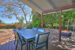Outdoor dining - Ocean View Montecito Home -5 min from upper and lower villages (Santa Barbara)