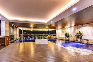 Indoor pool, outdoor pool