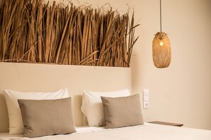 Junior Double Room | Hypo-allergenic bedding, free minibar, in-room safe, blackout drapes - ATMA BEACH ROOMS & SUITES (Rhodes)