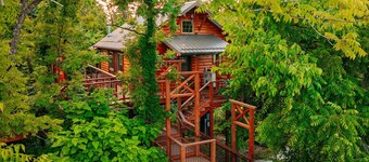 Cozy Treetop Getaway with Hot Tub