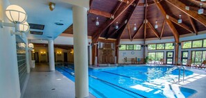 Indoor pool, a heated pool