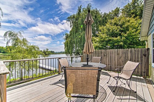 Horicon Riverfront Retreat w/ Deck, Dock + Patio
