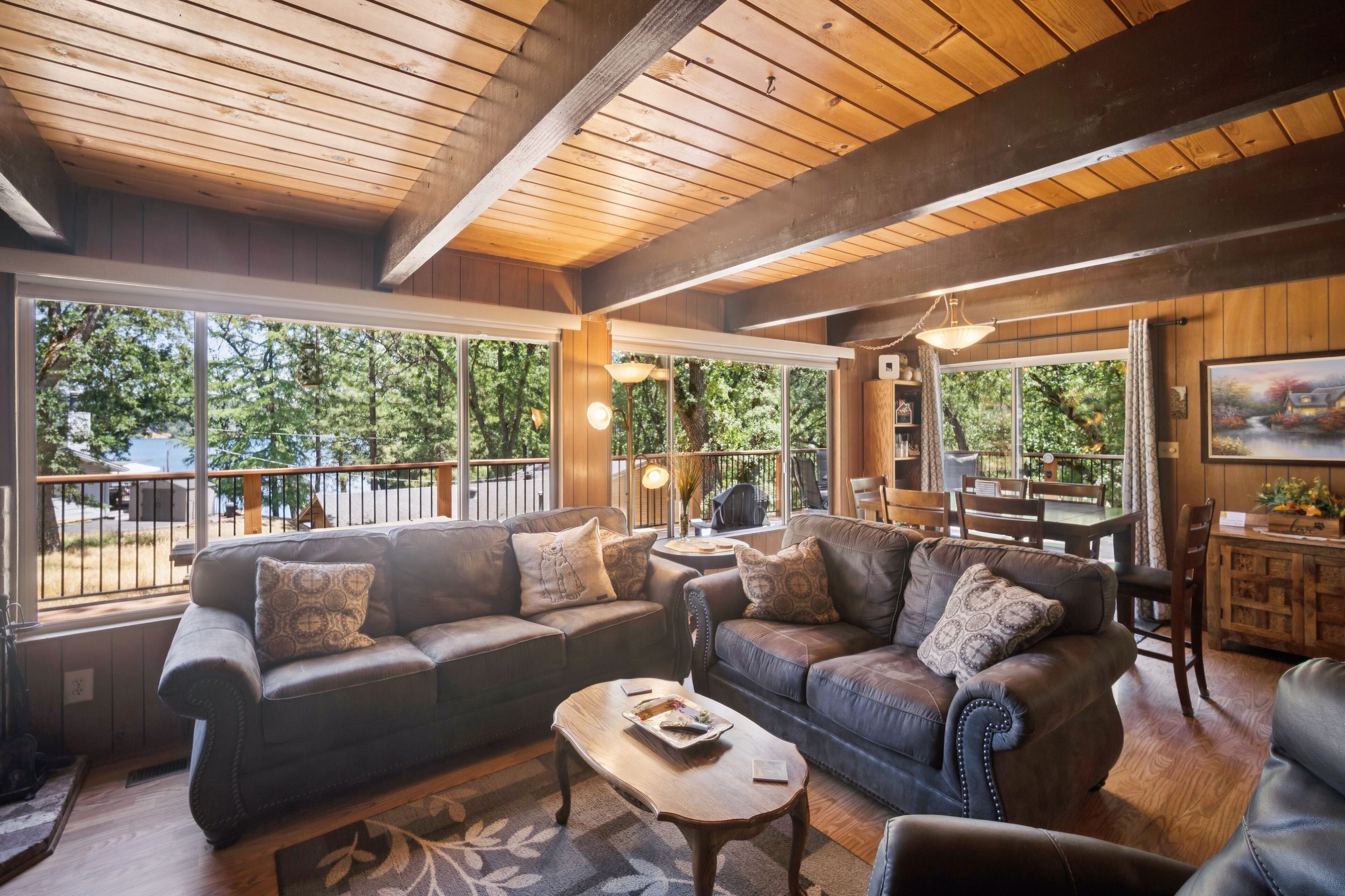 Televisión, chimenea, reproductor de DVD y tenis de mesa 