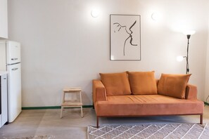 Living area - N256 - Numana, brand new three-room apartment with garden (Sirolo)