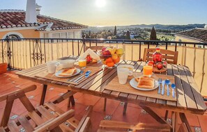 Outdoor dining - Nice apartment in Mijas with house sea view (Mijas)